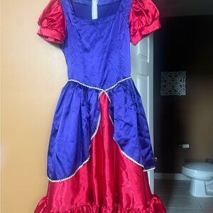 Women Costume in Purple and Red